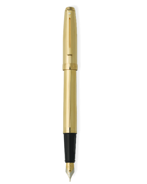 日本売れ筋 Sheaffer Prelude Fluted Gold Fine Point Fountain Pen SH-368-0F 筆記用具 